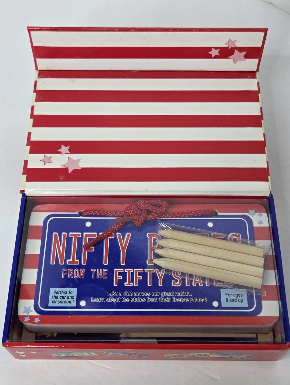 Nifty Plates From Fifty States Vintage Travel Classroom Learning Cards NIB